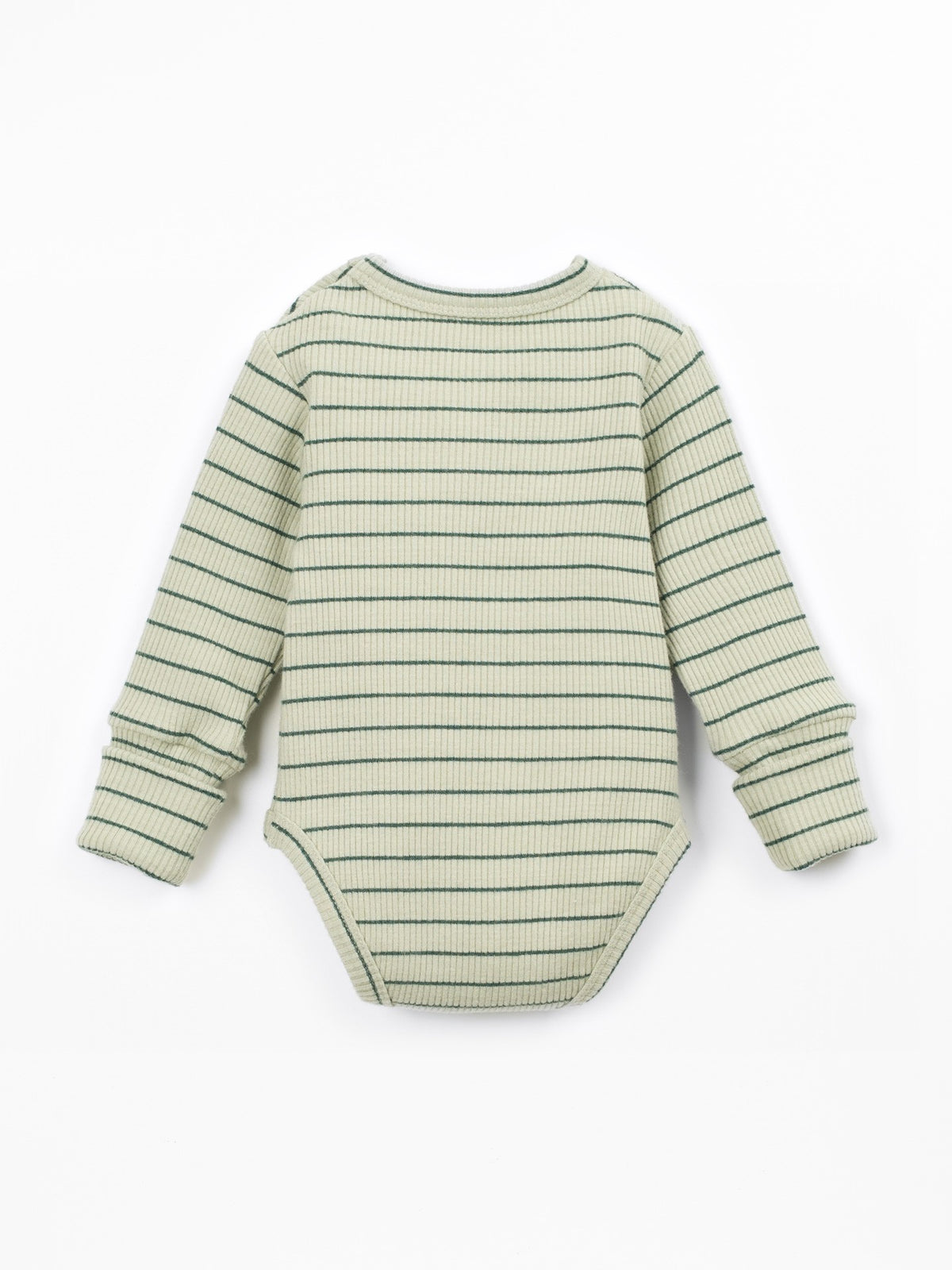 Stripe Ribbed Bodysuit - Bottle Green