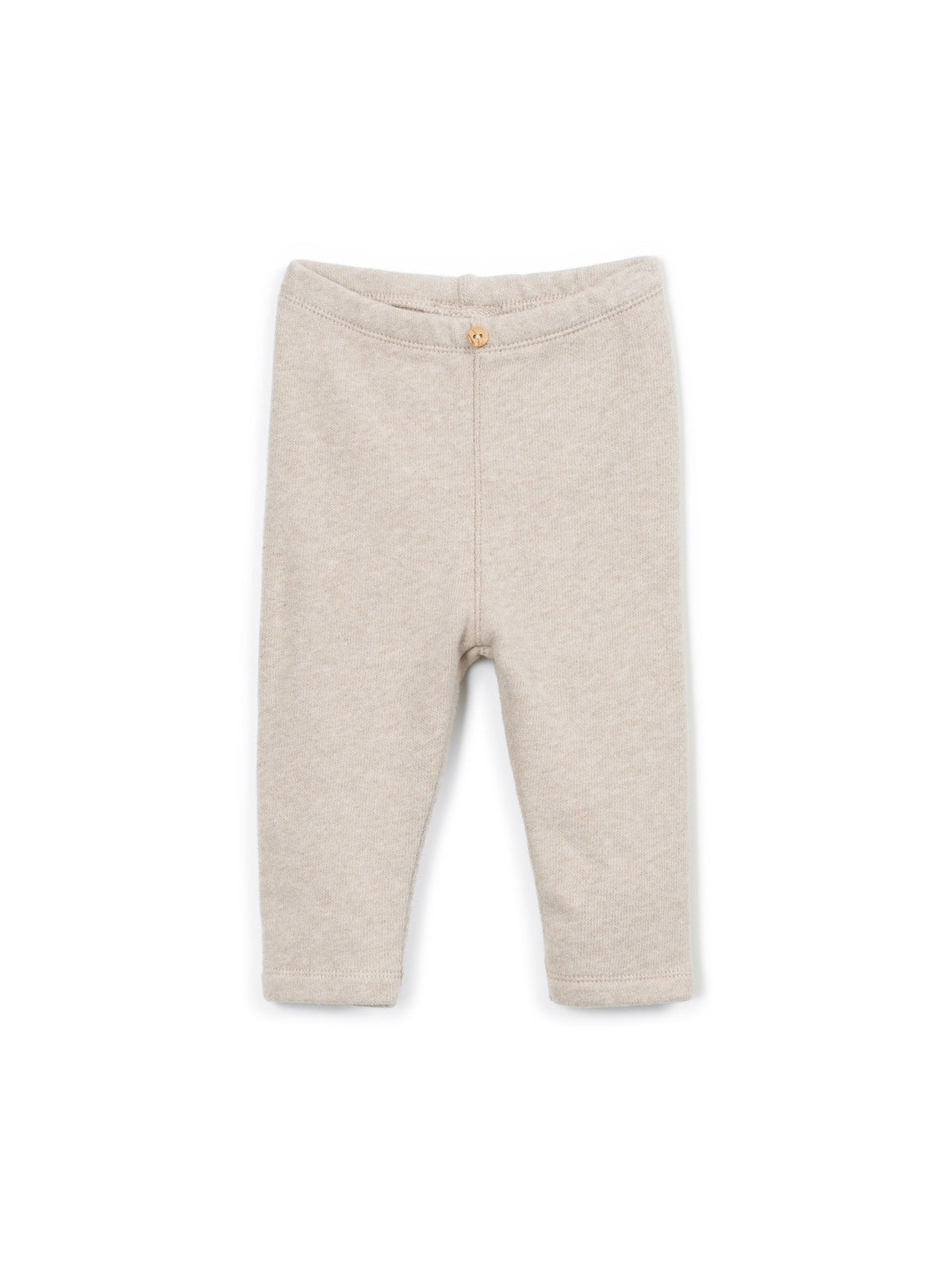 Cotton Knit Leggings - Beige