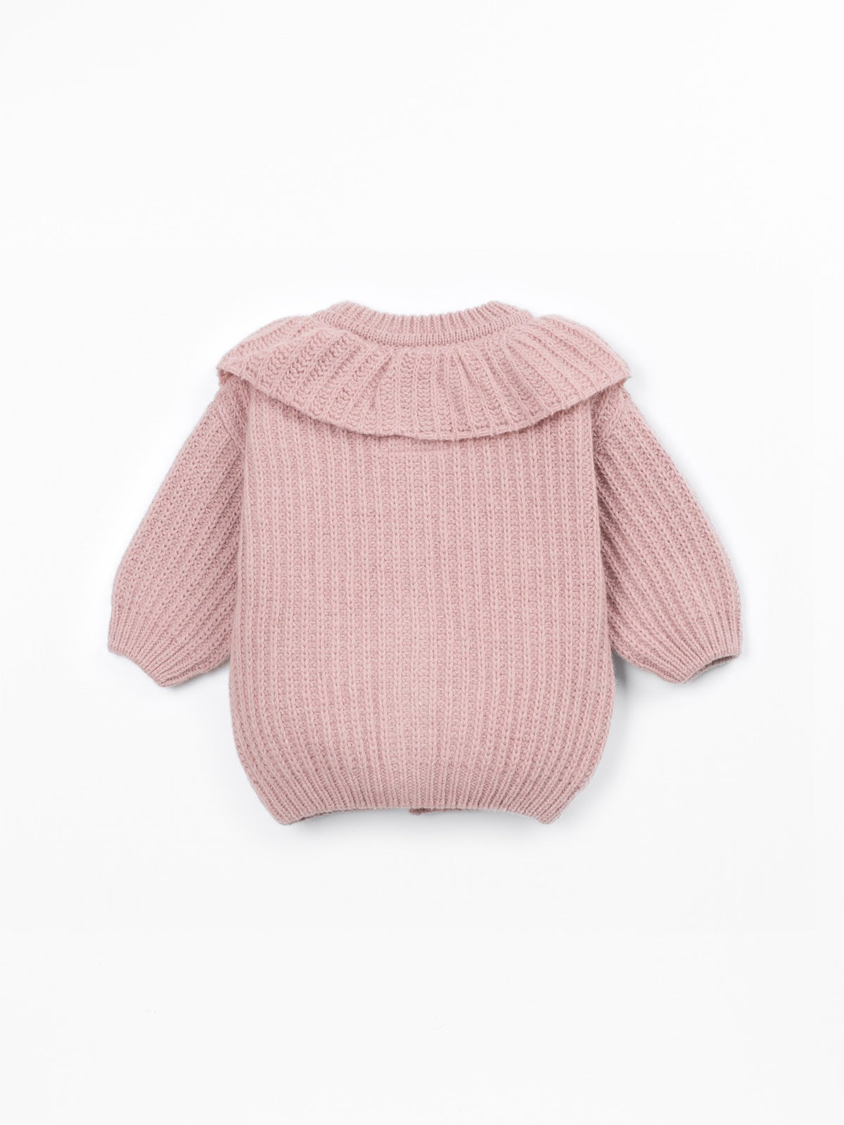Knit cardigan with collar - Light Pink