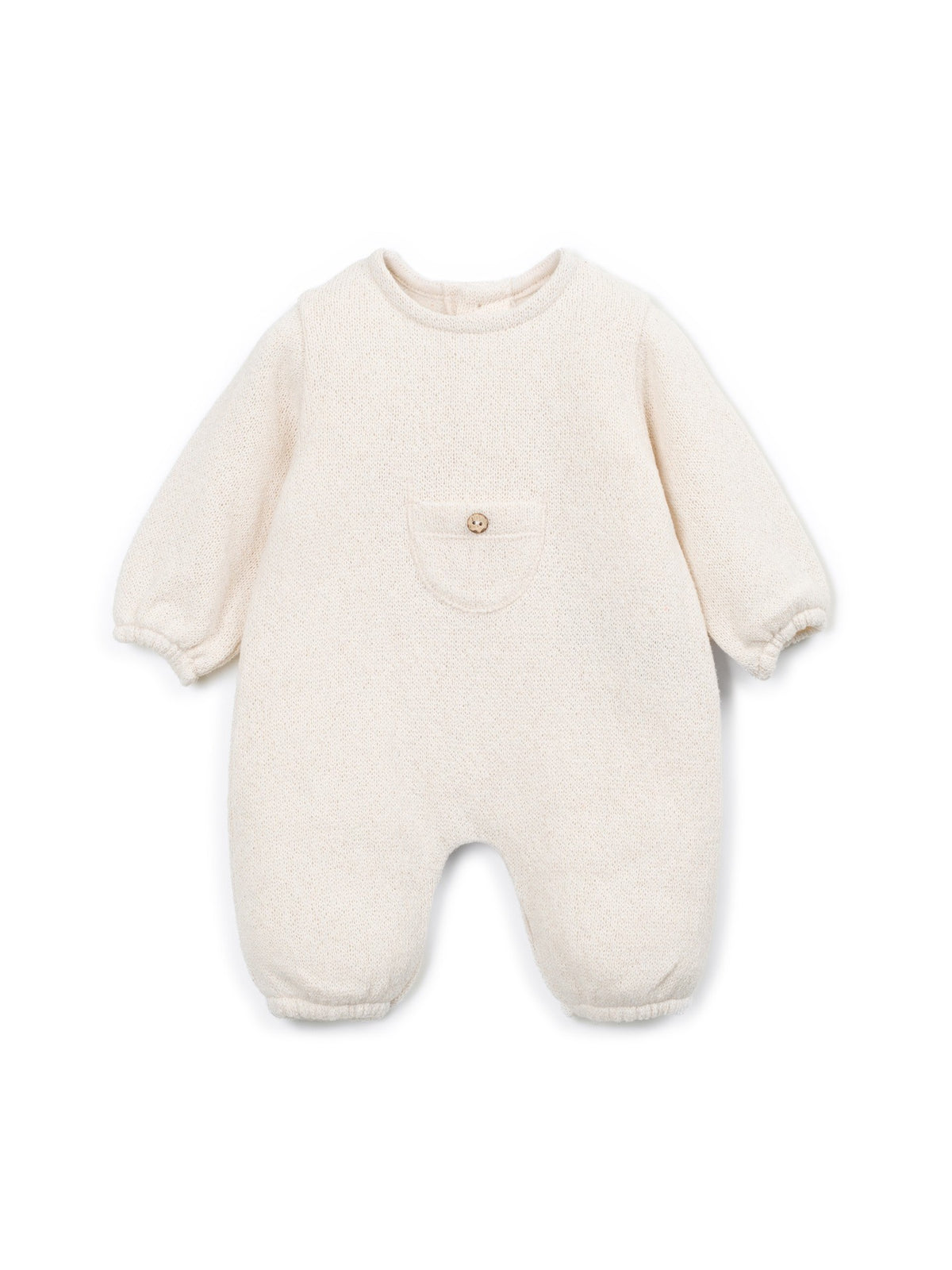 Cotton Beige Jumpsuit with Pocket