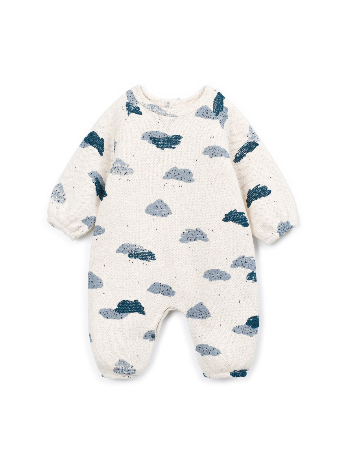 Jersey jumpsuit - Light Blue Clouds