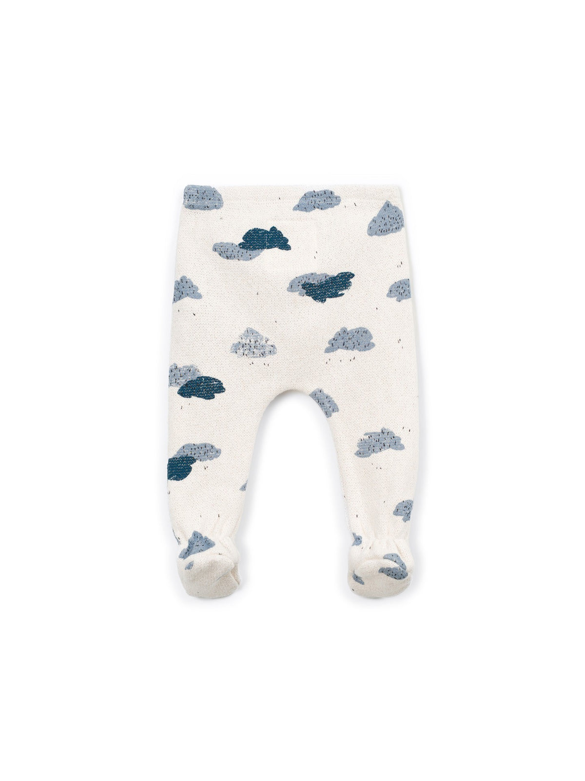 Footie Trousers - Light Blue Clouds