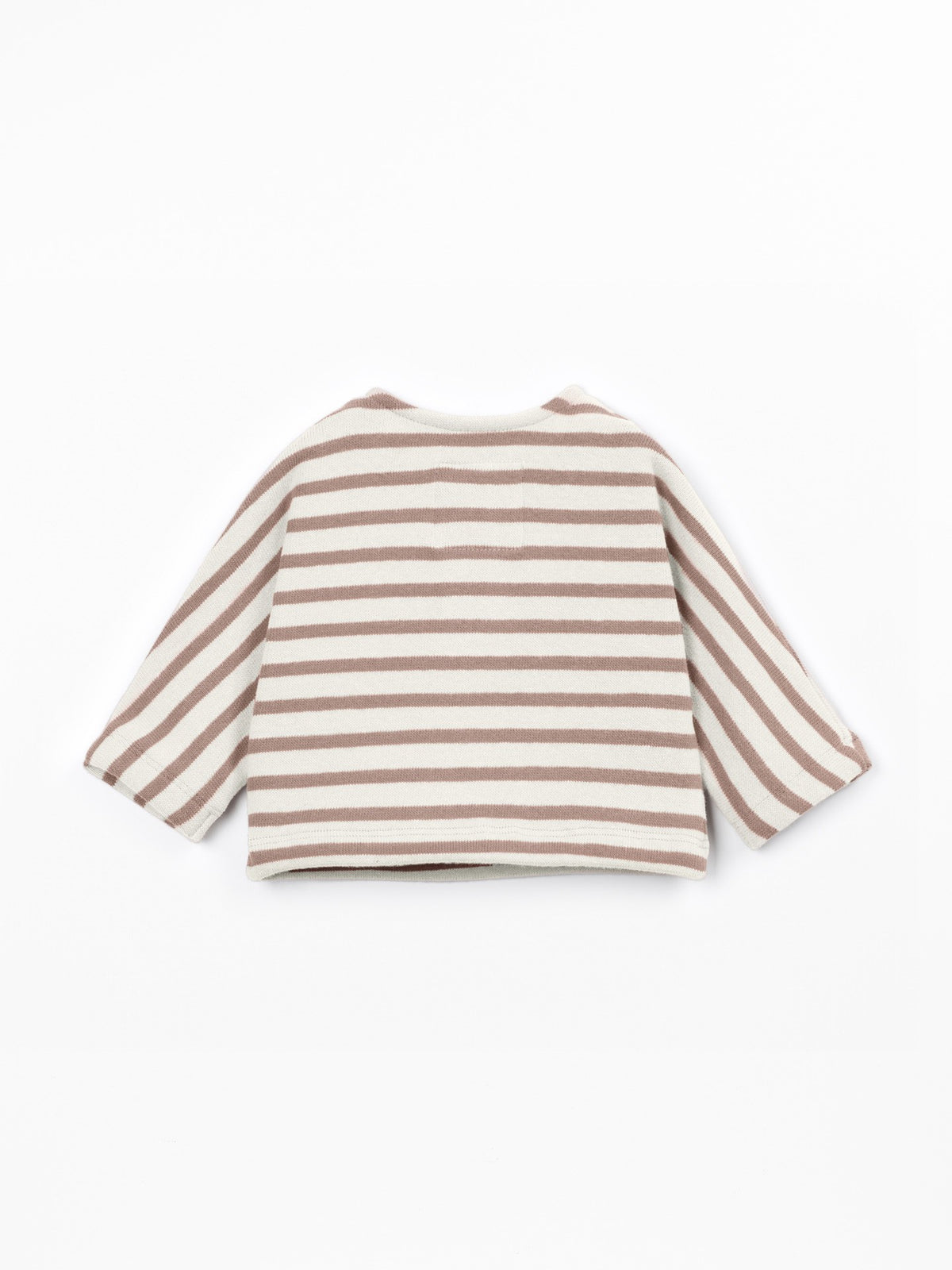 Knit sweater - Light Brown Stripe