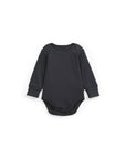 Ribbed bodysuit in organic cotton - Charcoal