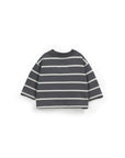 Long sleeve T-shirt with contrast pocket - Stripes