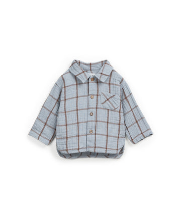 Woven Checkered Shirt - Brown stripes