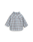 Woven Checkered Shirt - Brown stripes