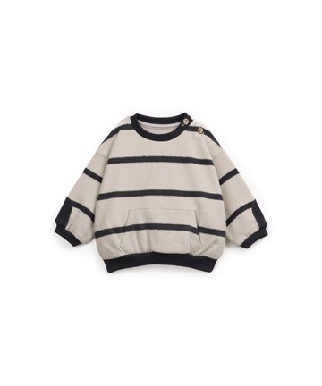 Sweater with striped pattern