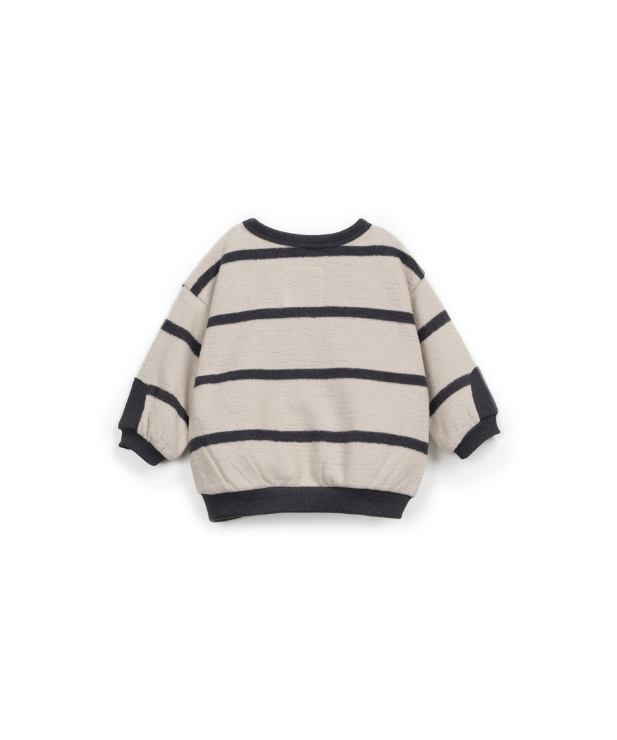 Crewneck Sweatshirt with pocket - Stripes