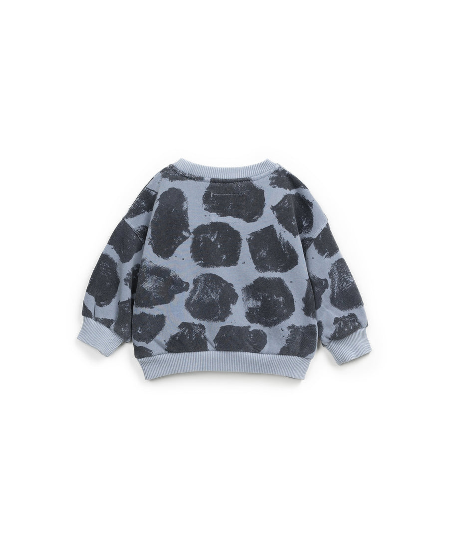 Naturally dyed Crewneck - Blue Spots