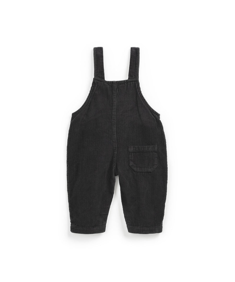 Jumpsuit with crotch opening charcoal