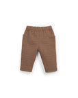 Ribbed pants with pockets - Coffee