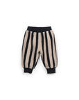 Fleece Jogger Pants - Vertical Stripes