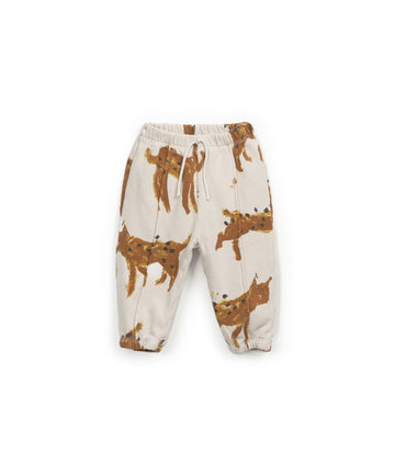 Pants with lynx print