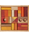 Wooden Blocks in Tray - Warm