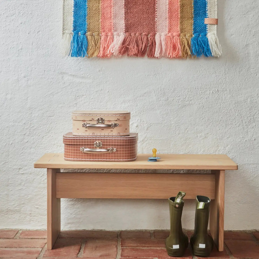 Mini Rainbow Wall Rug - Blue