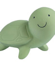 Turtle Natural Organic Rubber Teether, Rattle & Bath Toy