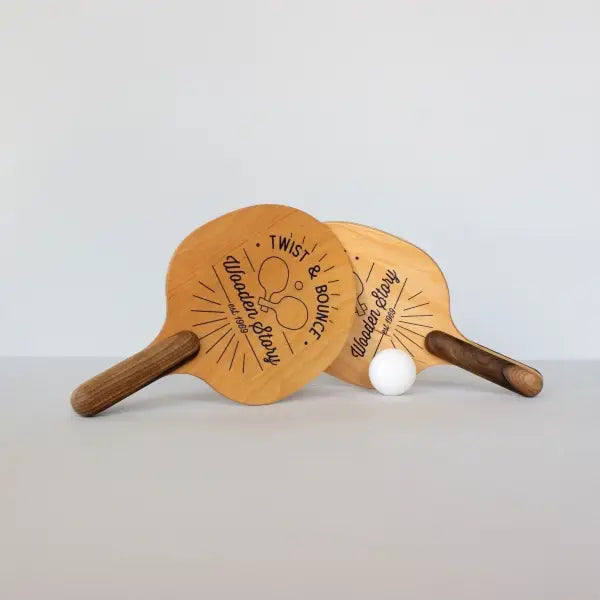 Twist and Bounce Wood Paddles