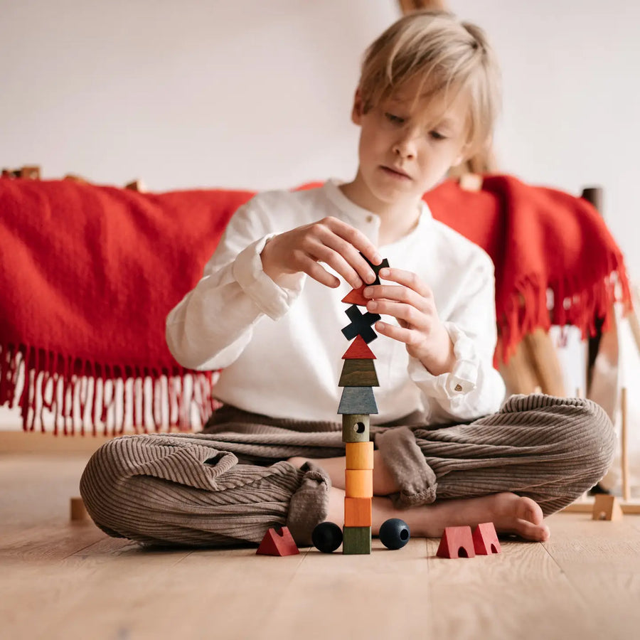 Stacking Montessori Toy - Rainbow