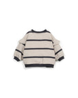 Crewneck Sweater with ruffles - Stripes