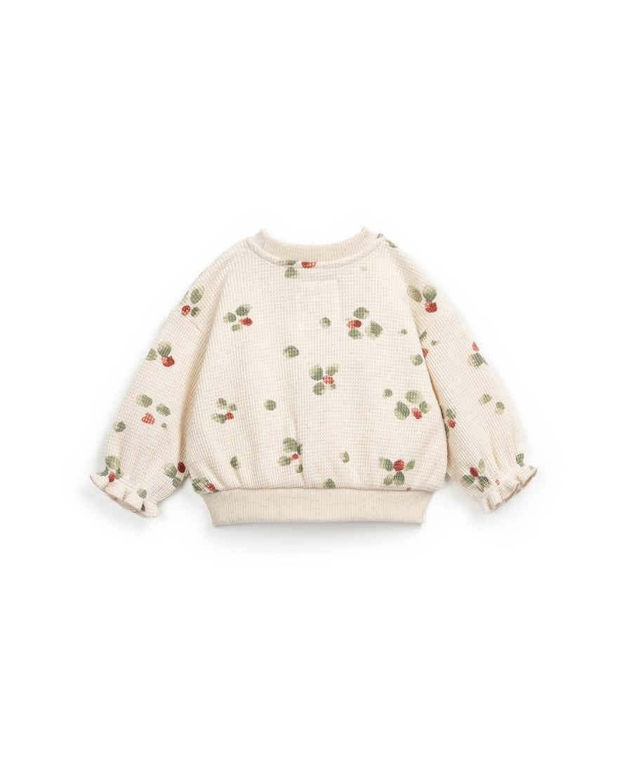 Sweater with print flower