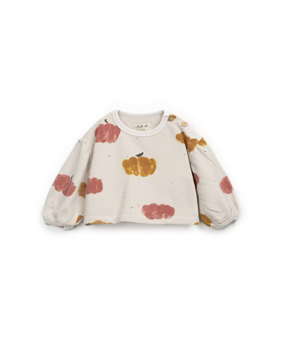 Short Crewneck with Balloon sleeves - Blush pumpkin