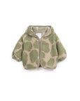 Sherpa Hooded Jacket - Green Giraffe