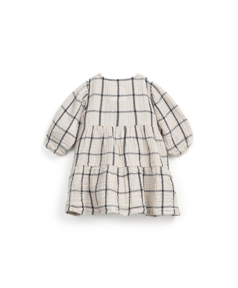 Organic cotton woven dress - Checkered