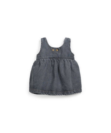 Denim dress in cotton and lyocell mixture