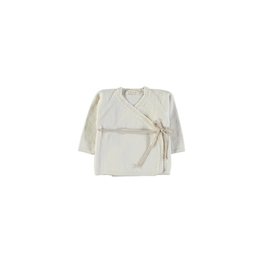 Enzo Knit kimono - Cream/ Toasted