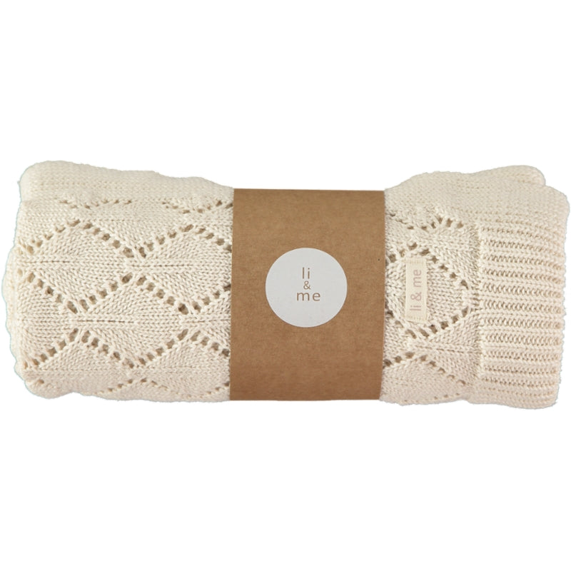 Knitted Blanket - Cream