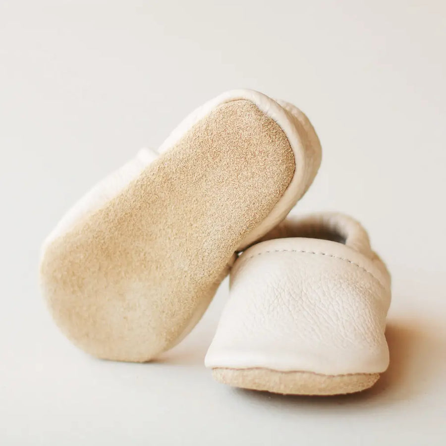 Cream Baby Moccasins