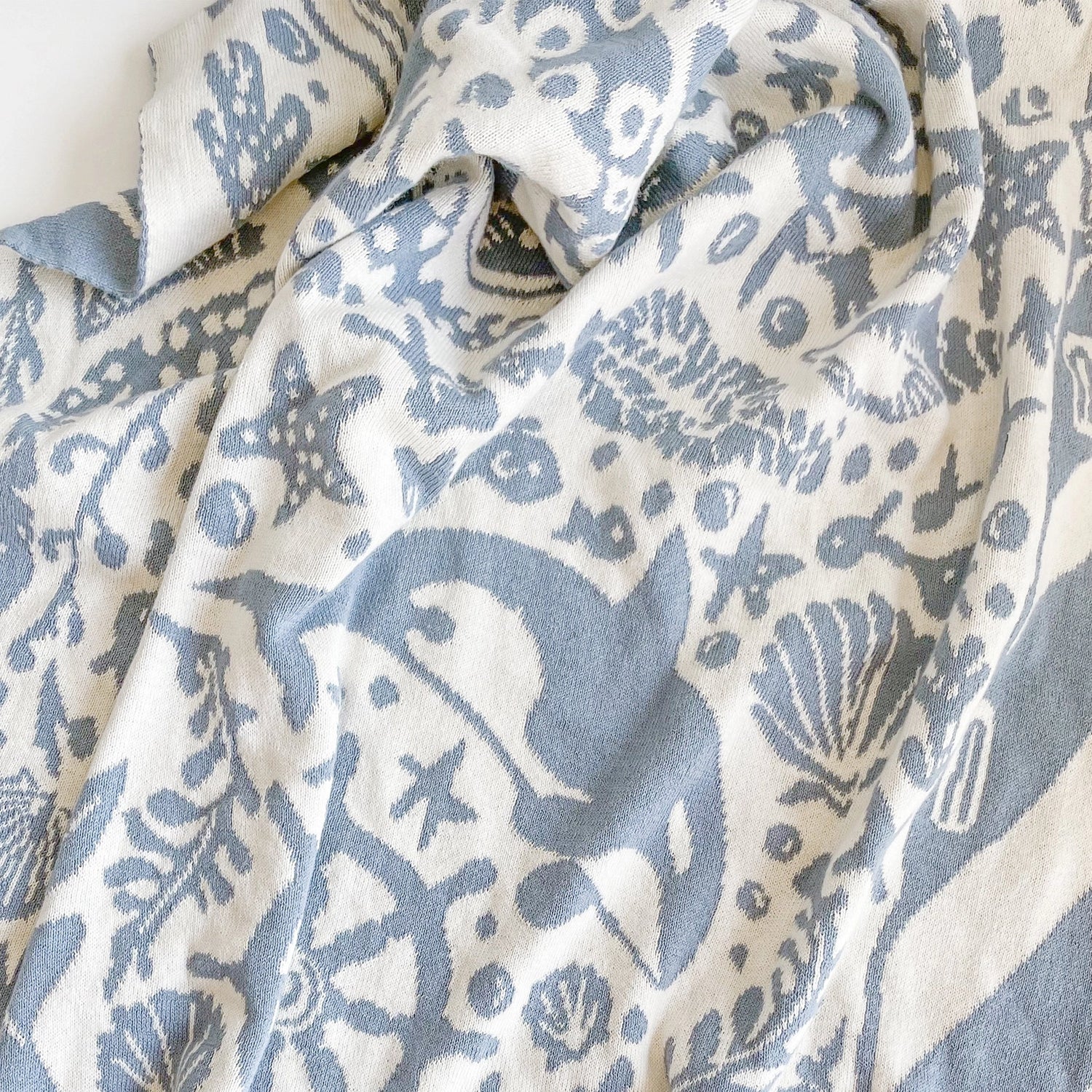 Nautical Summer & Ocean Organic Cotton Blanket