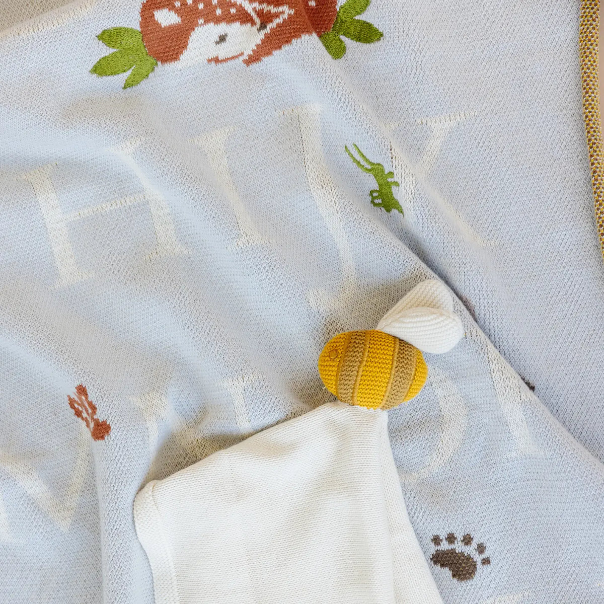 Abc Baby Blanket Organic Cotton