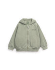 Full zip Hooded Sweatshirt - Sage green