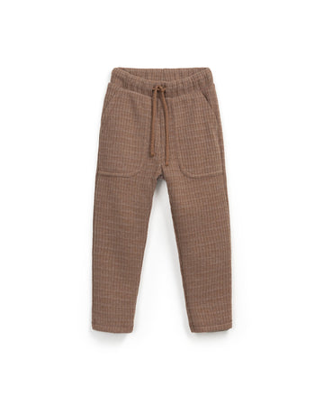 Ribbed pants with pockets -  Toddler - Coffee