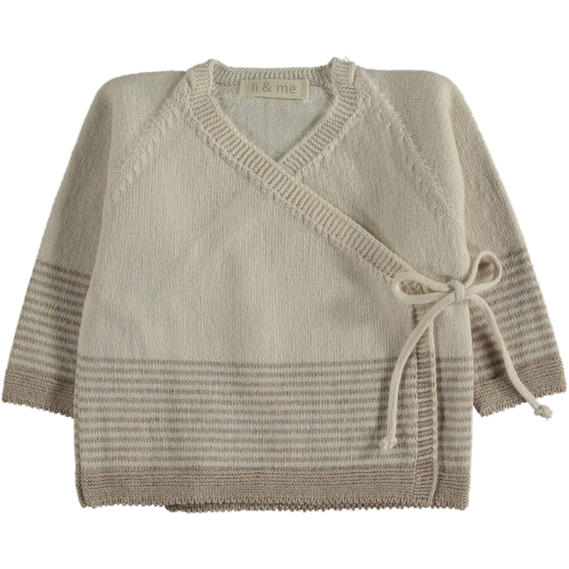 Hans Knit Kimono - Cream/ Toasted