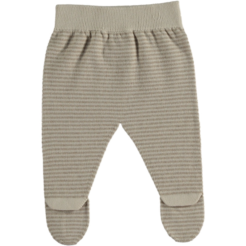 Saki Knit Footie Legging - Cream/Toasted