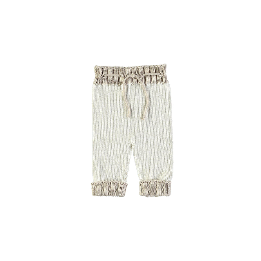 Simone Knit Legging - Cream/Toasted