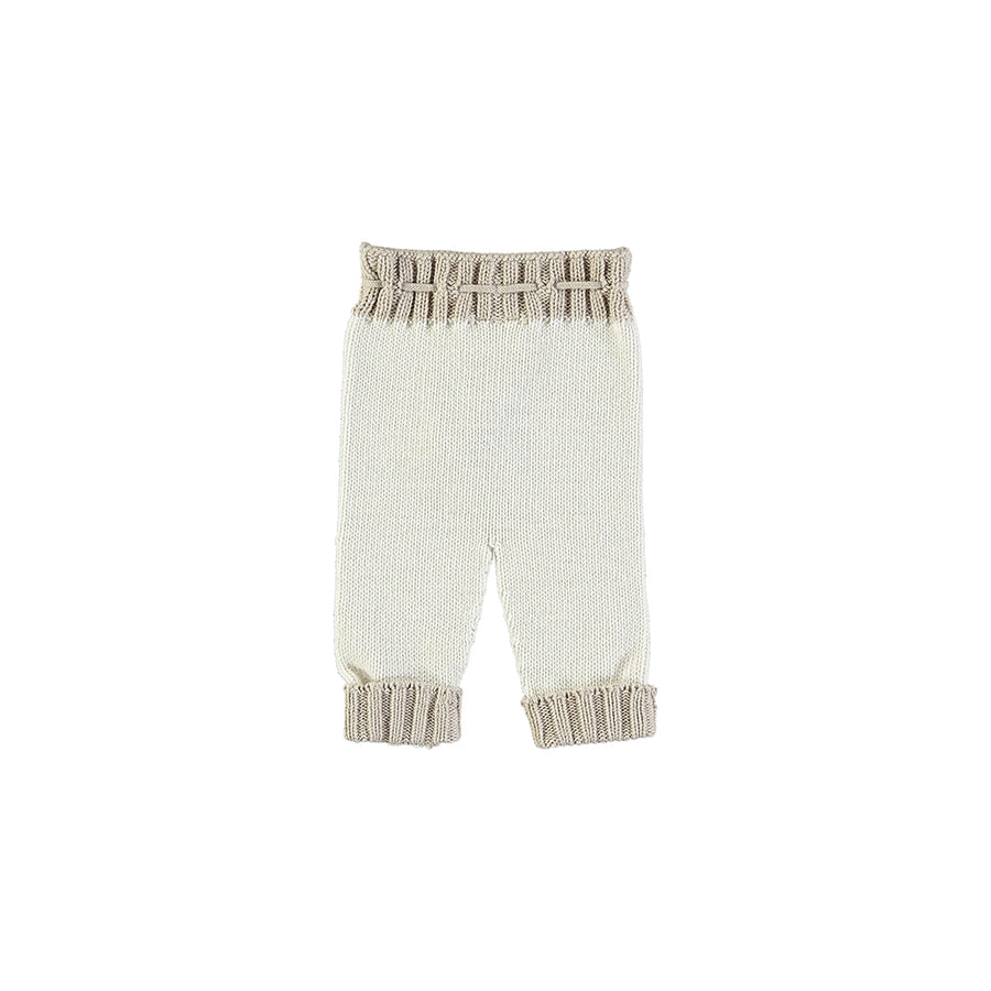 Simone Knit Legging - Cream/Toasted