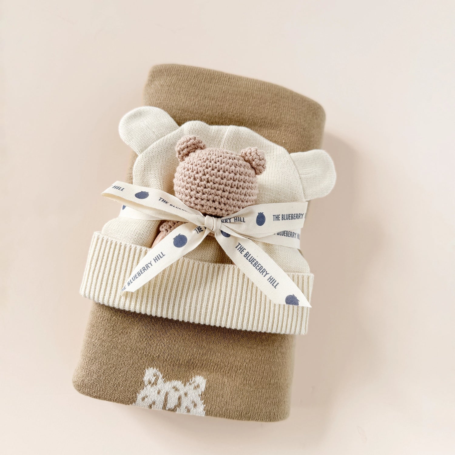 Teether & Rattle Cotton Crochet - Bear