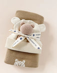 Teether & Rattle Cotton Crochet - Bear
