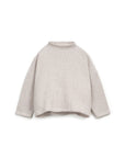 Sweater with Mock Neck - Ecru