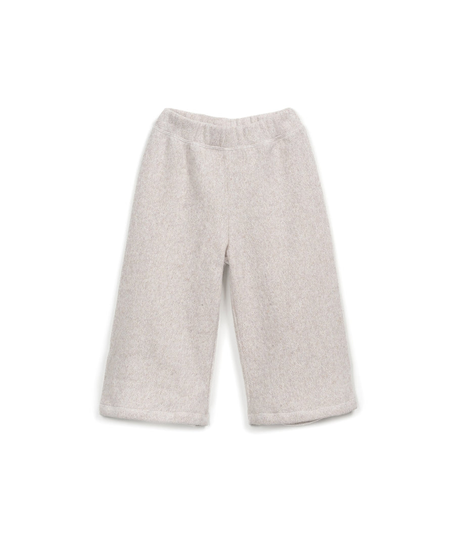 Culotte Jersey Pants with Re(Play) yarn - Toddler - Ecru