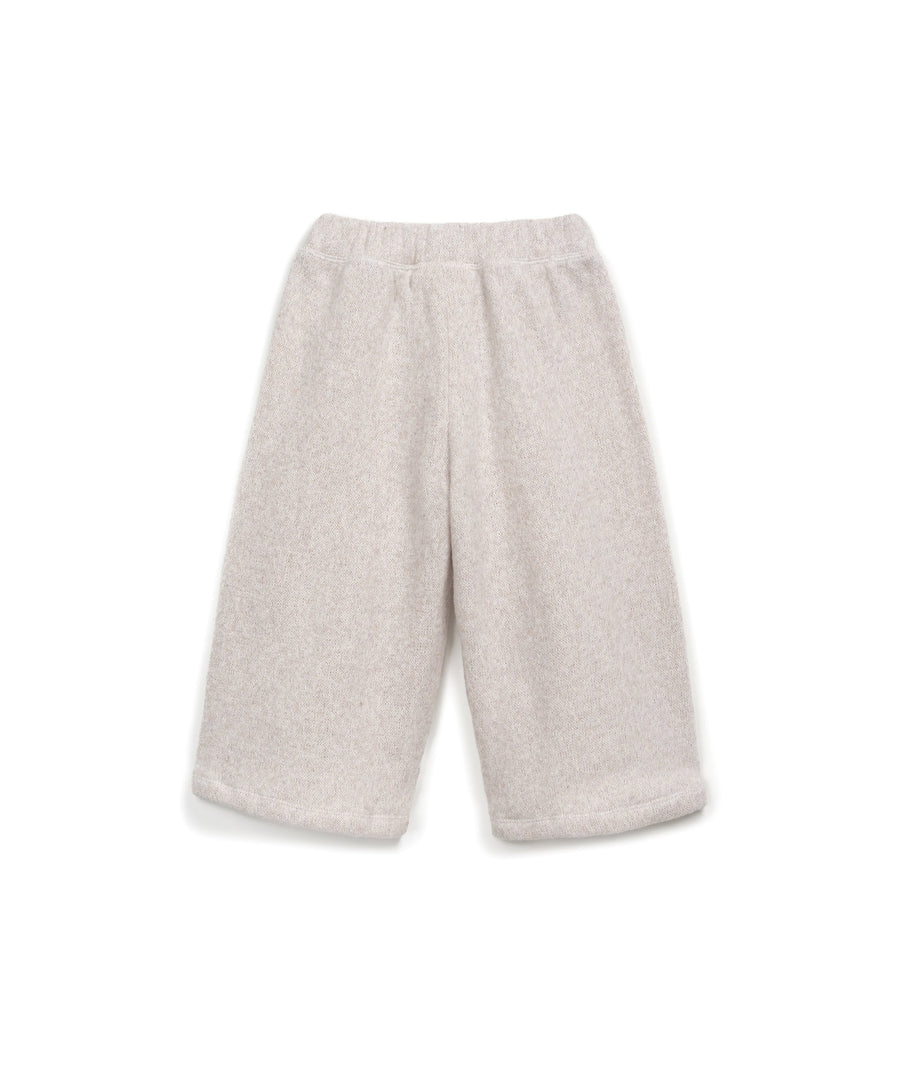 Culotte Jersey Pants with Re(Play) yarn - Toddler - Ecru