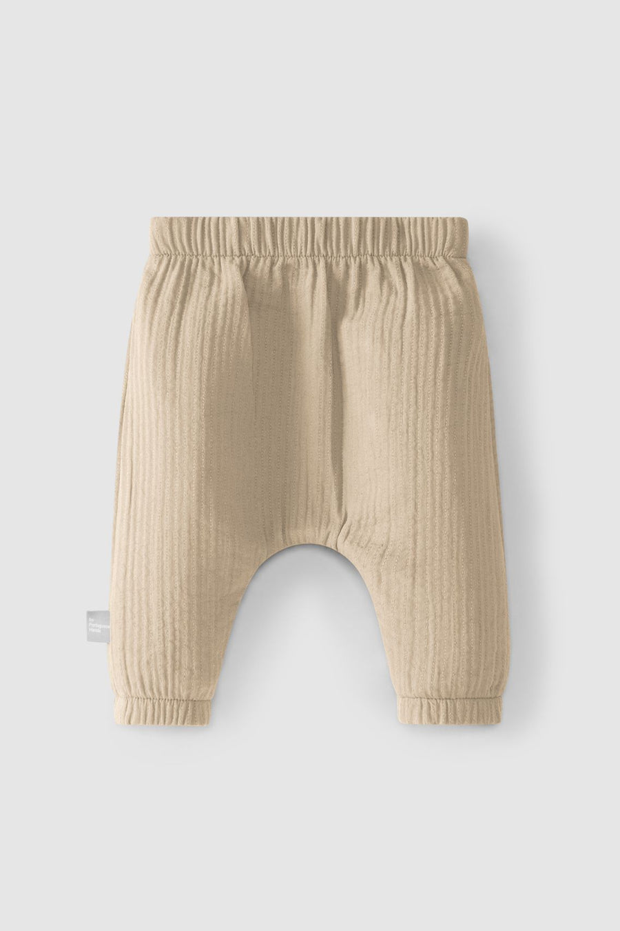 Plain pull-up pants - Taupe