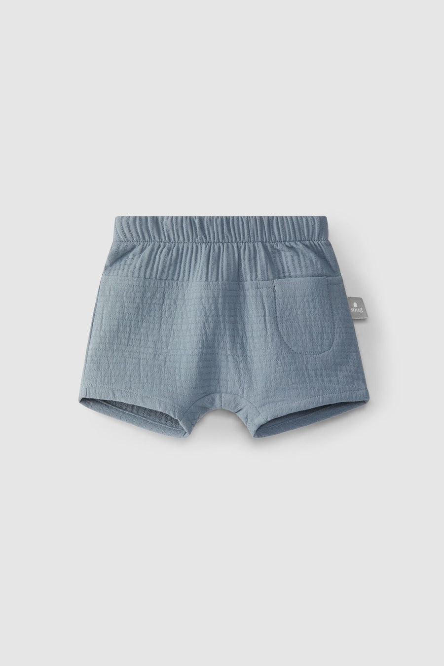 Plain shorts with pocket - Blue
