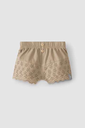 Shorts English embroidery - Taupe