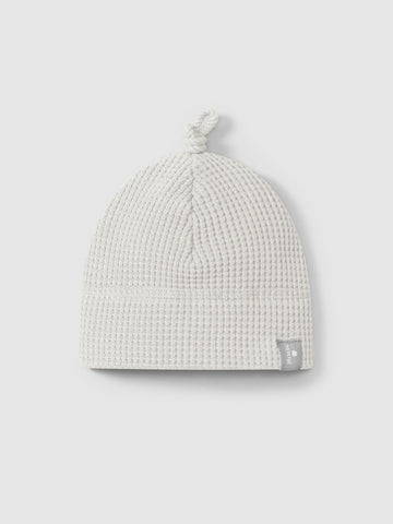 Waffle weave beanie - Light grey