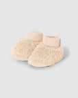 Booties in organic cotton fur - Sand